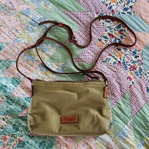 Dooney & Burke Olive Tan Crossbody Bag